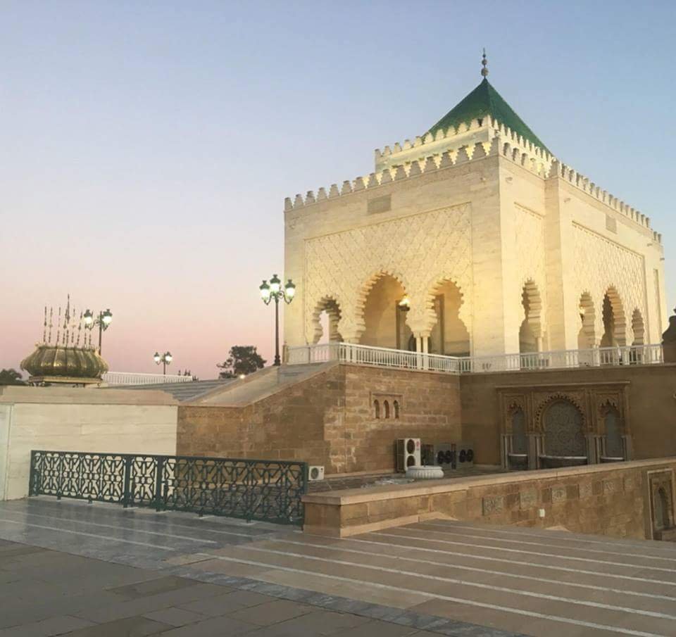 Mauseleo de Mohamed V, en Rabat, lugar visitado en el tour de 7 días de Fez a Fez y desde Tánger a Marrakech