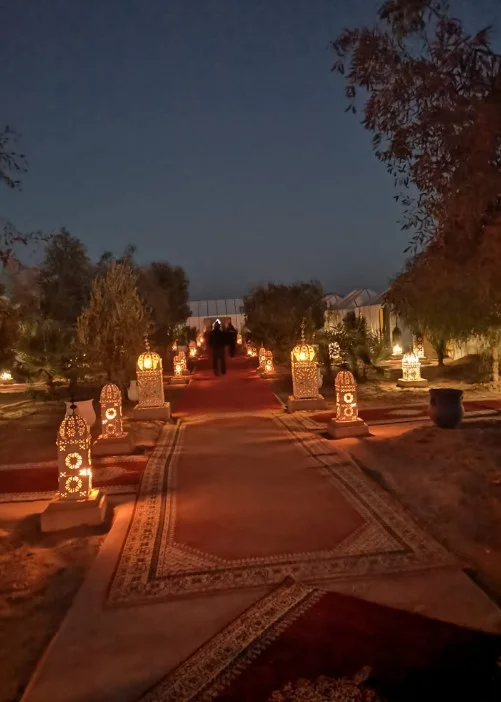 Noche en el desierto durante el tour de 7 dpias desde Fez a Fez